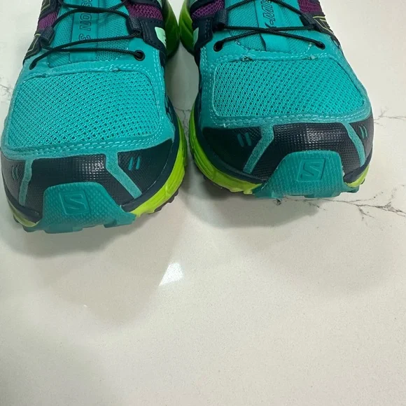 Salomon Running Shoes Womens 8.5 Green Blue X-Mission 3 Trail Hiking 378288 - Picture 11 of 13